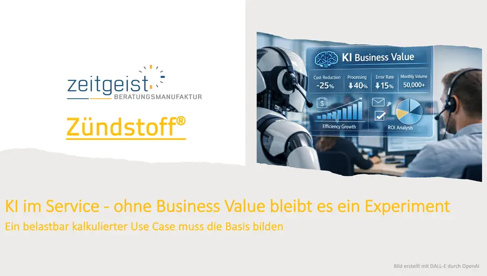 KI mit Businessvalue — Motiv aus dem ZEITGEIST Blog